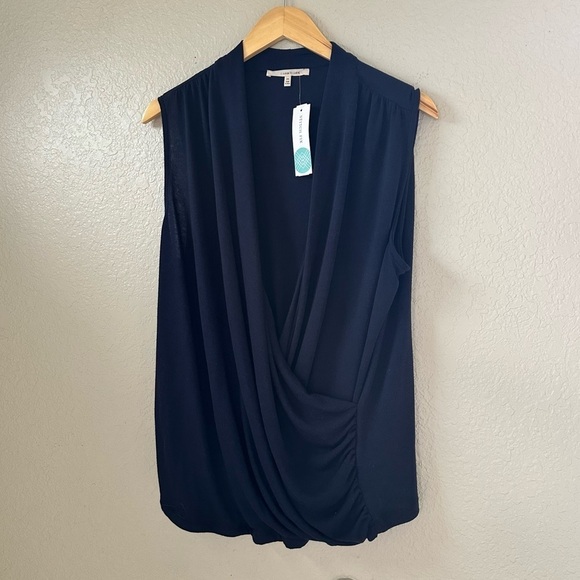 Benni Wrap Front Ruched Knit Top - Picture 5 of 11